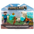 Minecraft - Figurka s doplňky Steve And Armored Horse