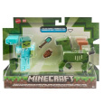 Minecraft - Figurka s doplňky Zombie In Diamond Armor And Zombie Horse