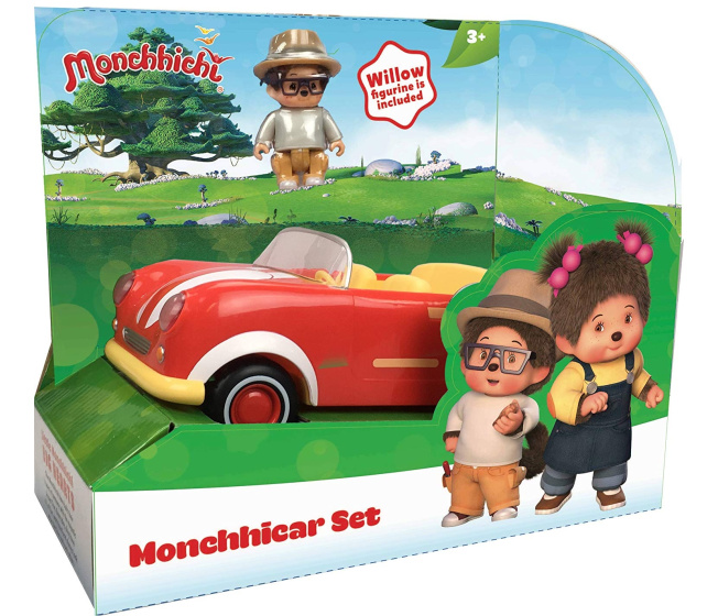 Monchhichi autíčko s figurkou