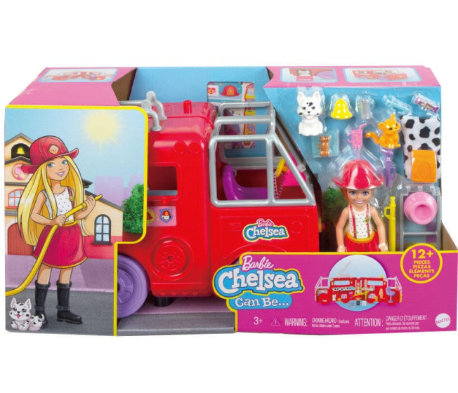 Barbie Chelsea – Hasičské auto