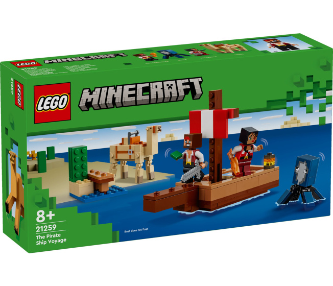 21259 Lego Minecraft – Plavba na pirátské lodi