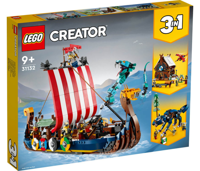 31132 Lego Creator- Vikinská Loď A Mořský Had