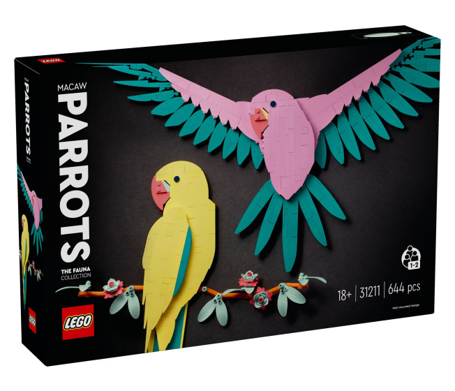 31211 Lego Art - Kolekce zvířat – Papoušek Ara