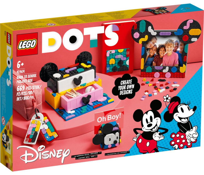 41964 Lego Dots- Školní box Myšák Mickey a Myška Minnie