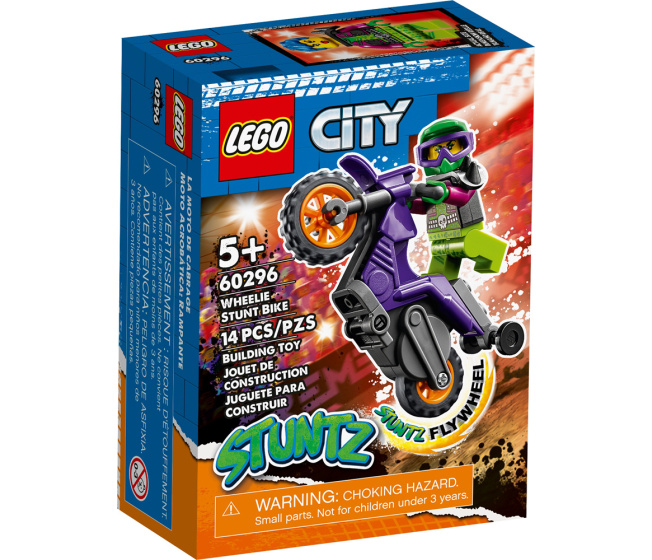 60296 Lego City Stunz – Kaskadérská wheelie motorka