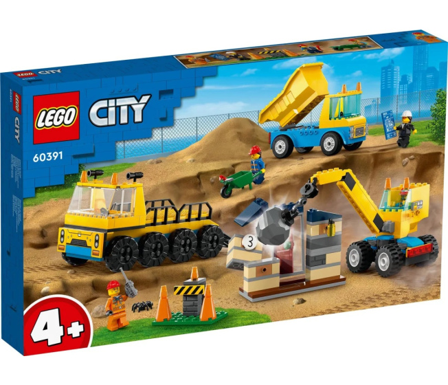 60391 Lego City- Stavební dodávka a demoliční jeřáb