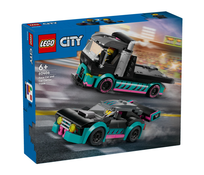 60406 Lego City - Kamion se závodním autem