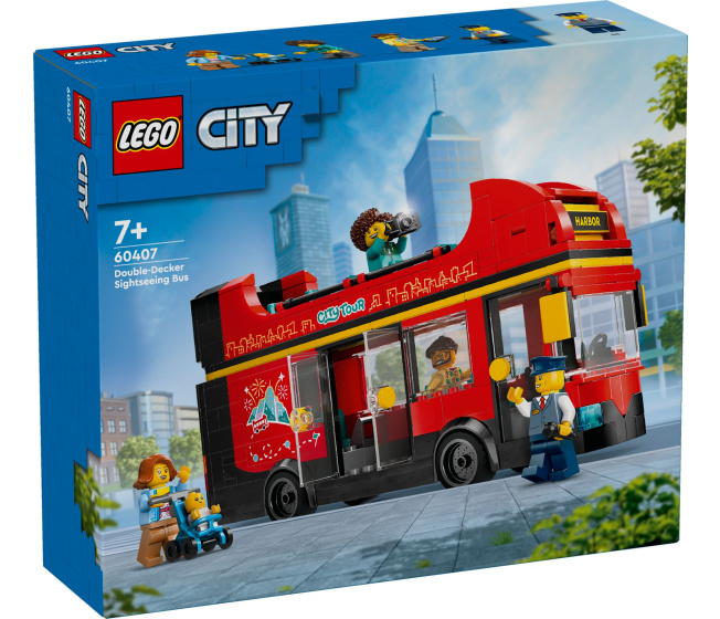 60407 Lego City –  Červený dvoupodlažní vyhlídkový autobus