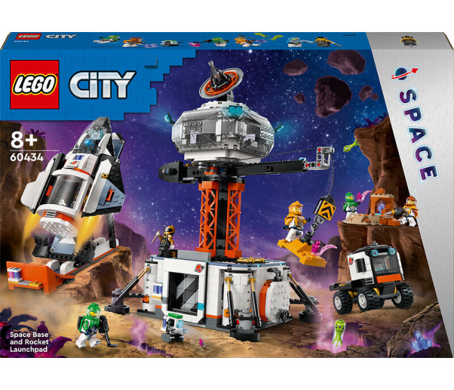 60434 Lego City – Vesmírná základna a startovací plošina pro raketu