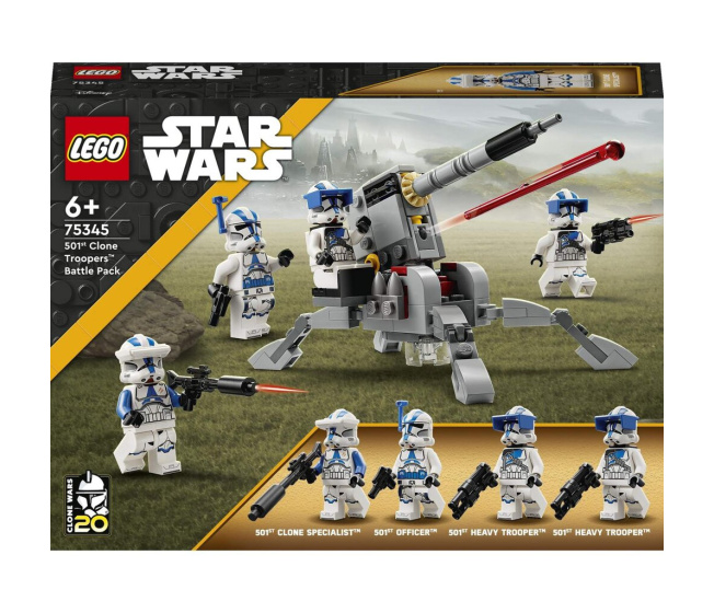 75345 Lego Star Wars- Bojový balíček klonovaných vojáků z 501. Legie