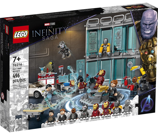 76216 Lego Marvel - Zbrojnice Iron Mana