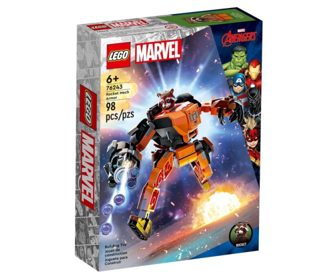 76243 Lego Marvel- Rocket v robotickém brnění