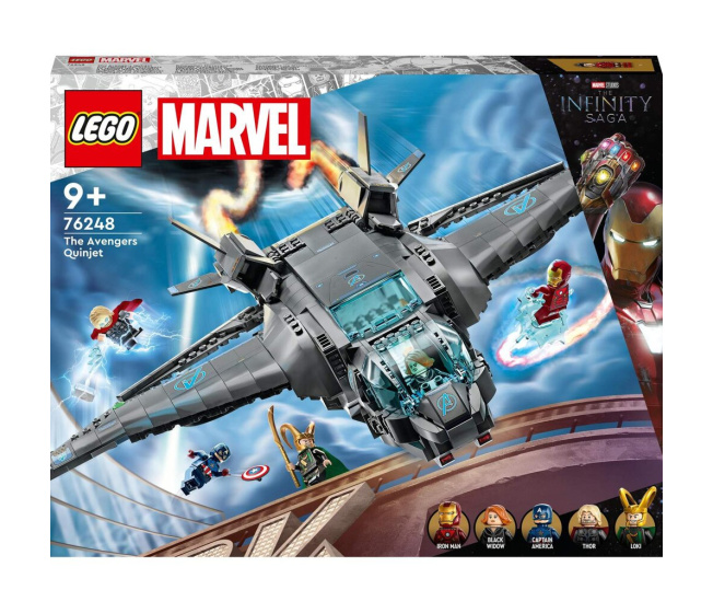 76248 Lego Marvel- Tryskáč Avengera Quinjet