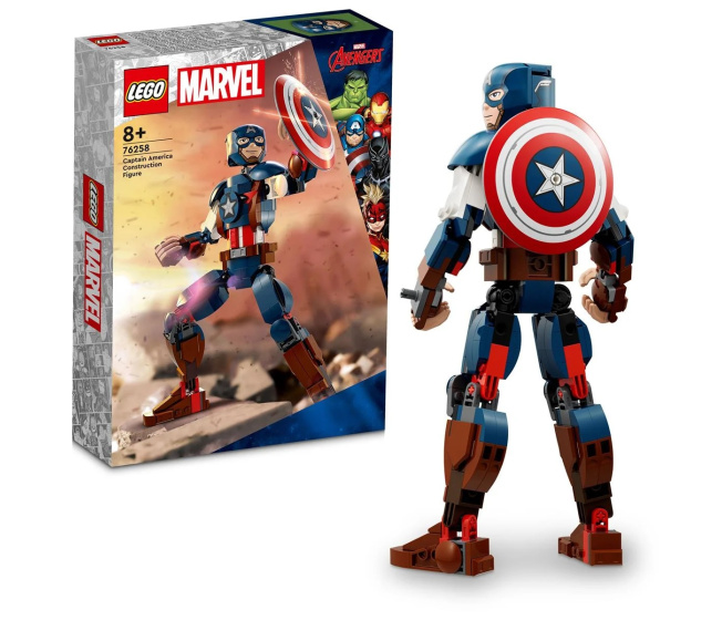 76258 Lego Marvel - Sestavitelná figurka: Captain America