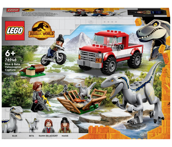 76946 Lego Jurassic World- Chytání Velociraptorů Blue a Bety