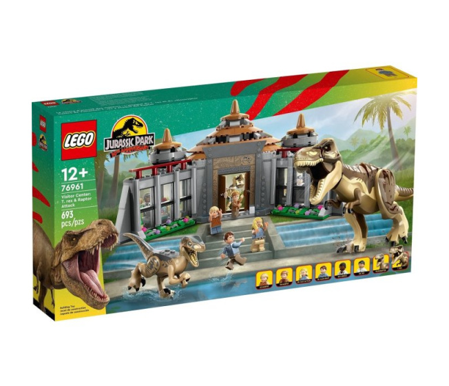 76961 Lego Jurassic Park - Středisko pro návštěvníky: Útok T-Rexa a Raptora