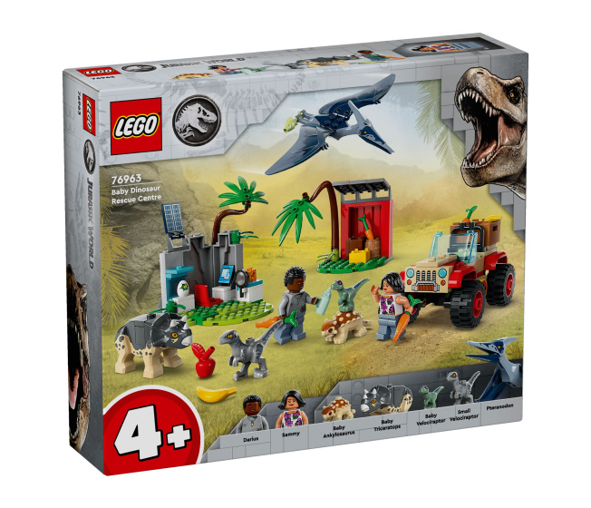 76963 Lego Jurassic World - Záchranářské středisko pro dinosauří mláďata