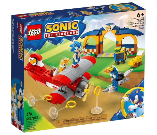 76991 Lego Sonic The Hedgehog - Tailsova dílna a letadlo tornádo