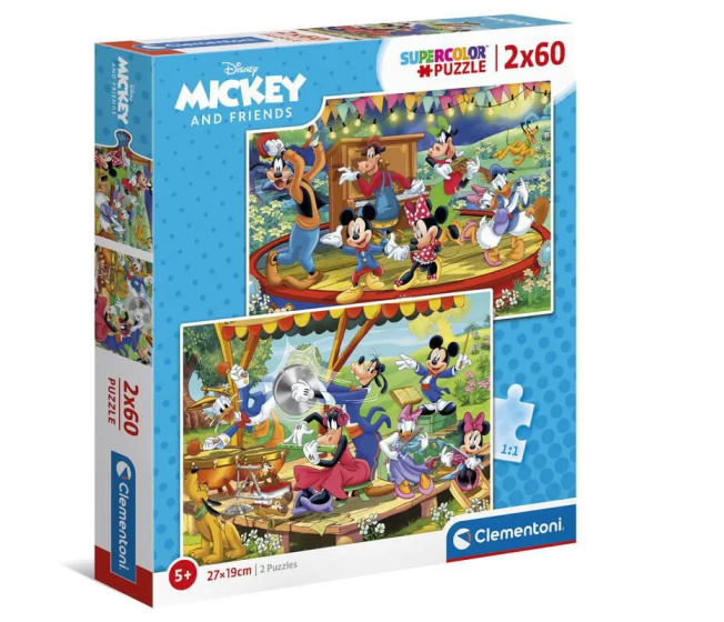 Puzzle 2 x 60 – Mickey a jeho přátelé