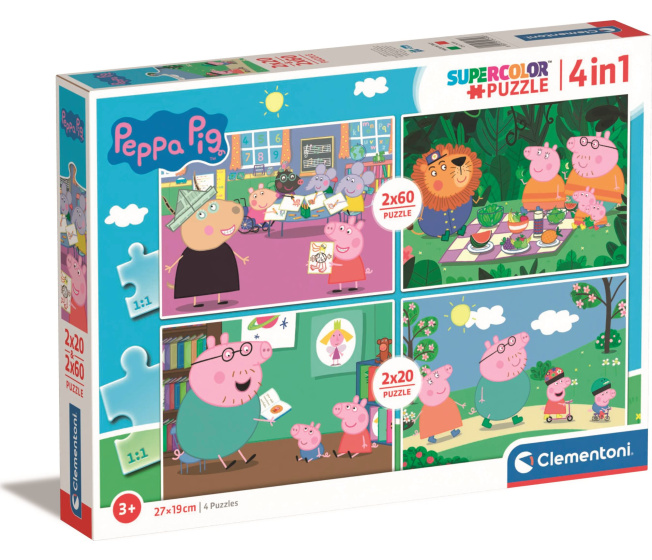 Puzzle 4v1- Peppa Pig