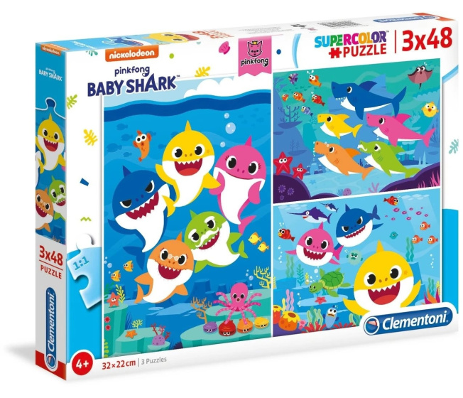 Puzzle 3 X 48 - Baby Shark