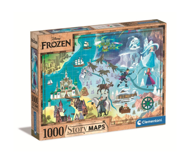 Puzzle 1000 – Frozen mapa příběhu