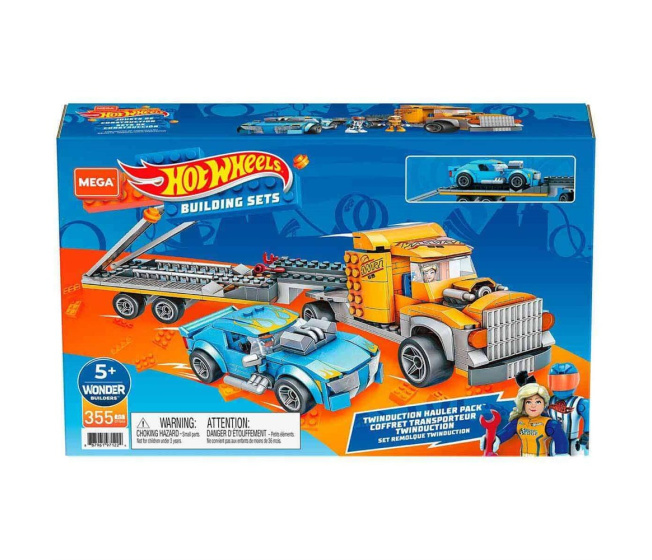 Hot Wheels – Stavebnice Tahač s autem