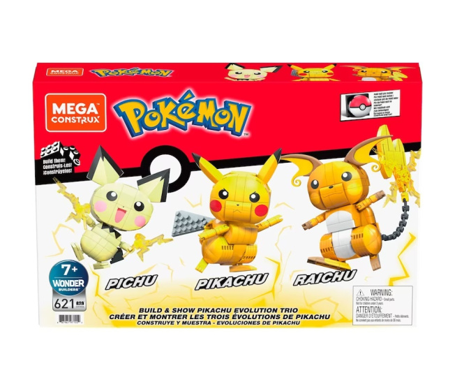 Mega Construx – Pikachu Evolution Trio