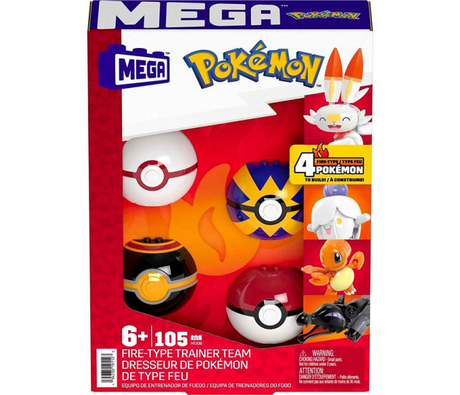 Mega Construx – Pokémon Ohnivý tým trenérů