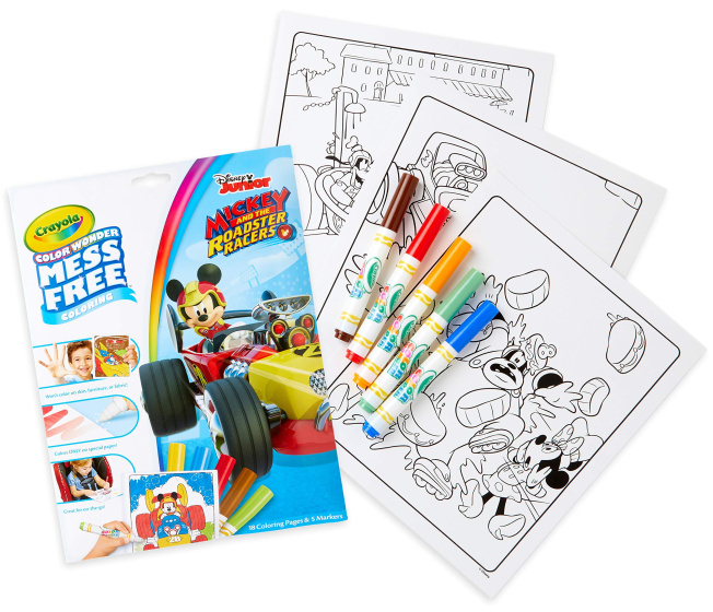 Crayola – Mickey a Roadster Racers omalovánky