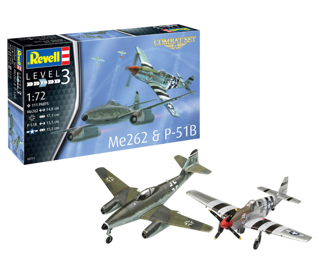 Revell – Me262 a P-51B 1:72