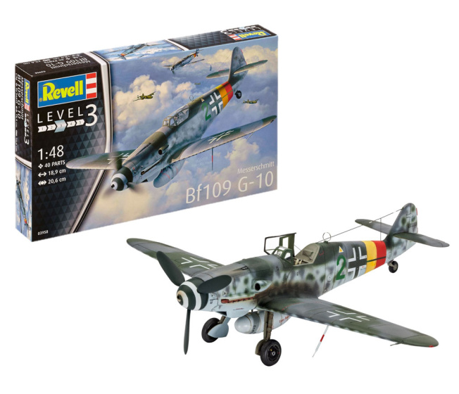 Revell 03958 – Letadlo Messerschmitt Bf109 G-10 (1:48)