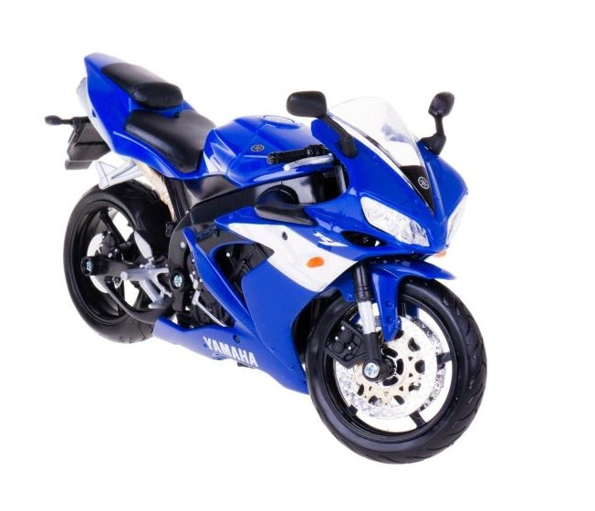 Motorka Yamaha YZF-R1 s podstavcem