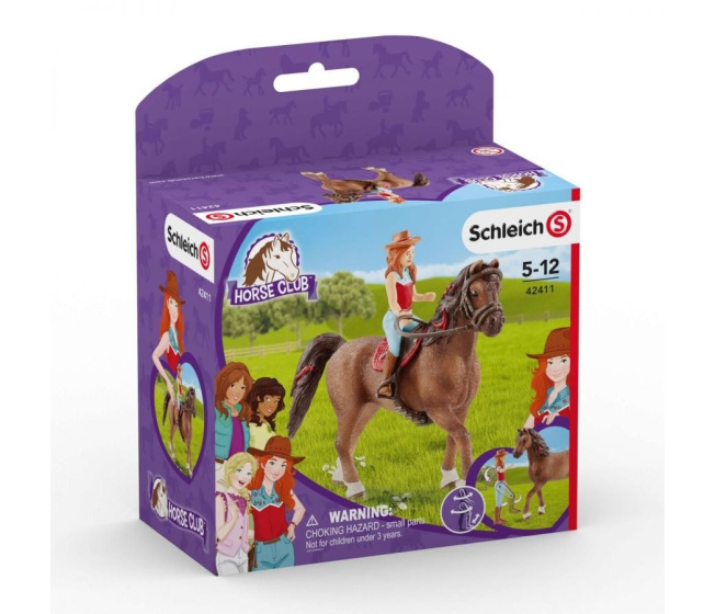 Schleich – Kůň Quarter s jezdkyní 42411