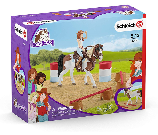 Schleich – Hannah s kobylou a překážkami 42441