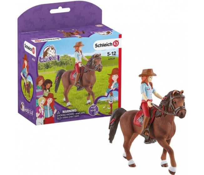 Schleich – Hannah a kůň Cayenne s doplňky 42539