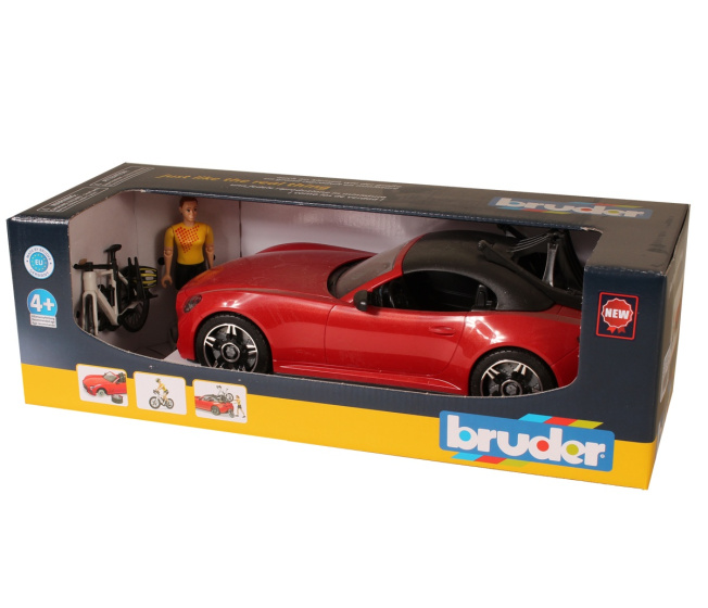 Bruder – Roadster auto s cyklistou