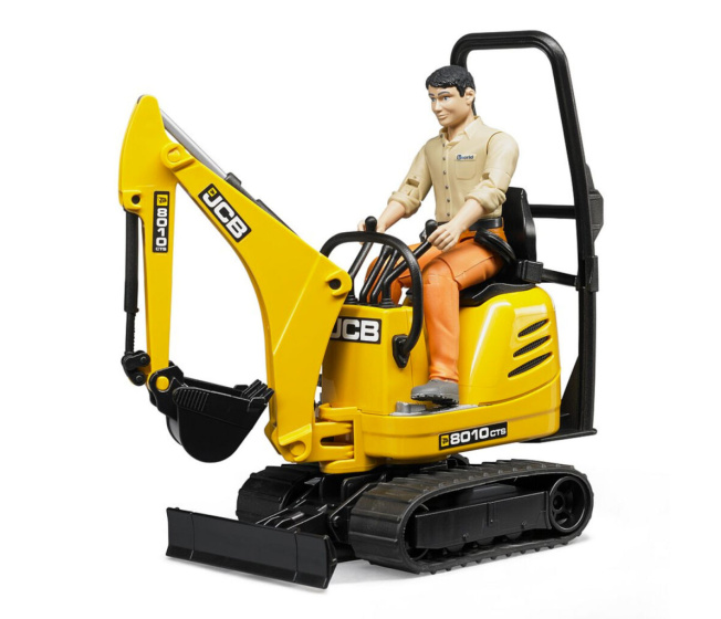 Bruder – Pásový mikrobagr JCB 8010 CTS s obsluhou