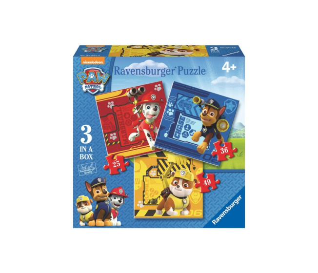 Puzzle - Paw Patrol 3v1