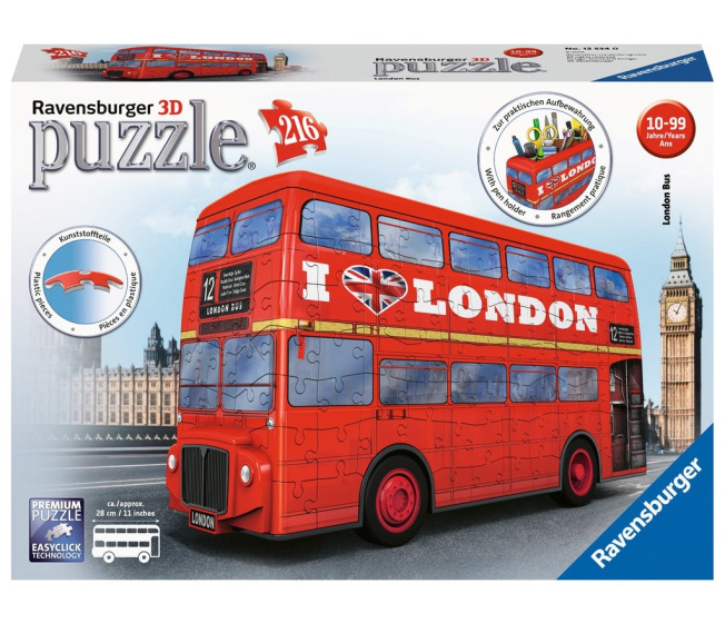 3D Puzzle - Londýnský autobus