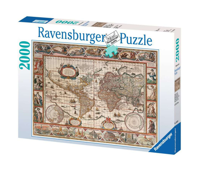 Puzzle 2000 – Mapa světa z roku 1650