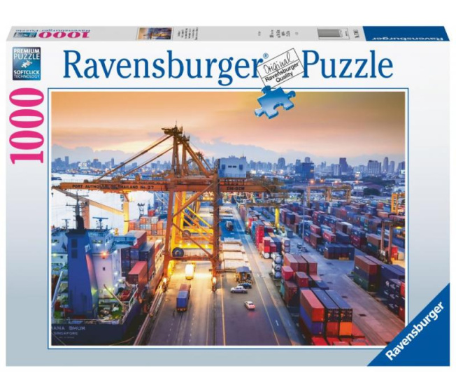 Puzzle 1000 – Přístav v Hamburgu