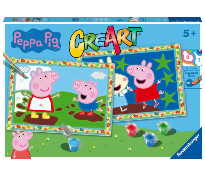 CreArt – Malování podle čísel Peppa Pig