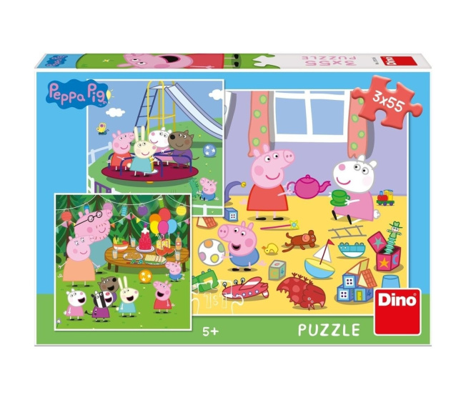 Puzzle 3x55 – Peppa Pig