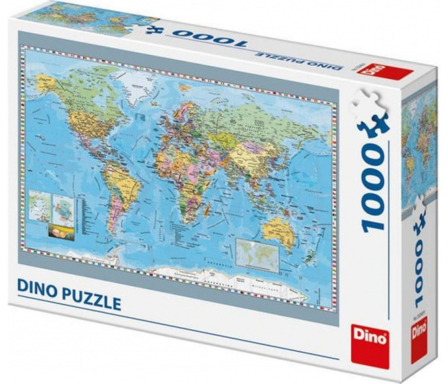 Puzzle 1000 - Mapa světa