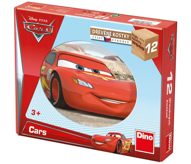 Cars - Dřevěné kostky