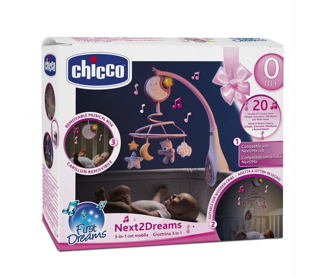 Chicco - Kolotoč Next2Dreams růžový