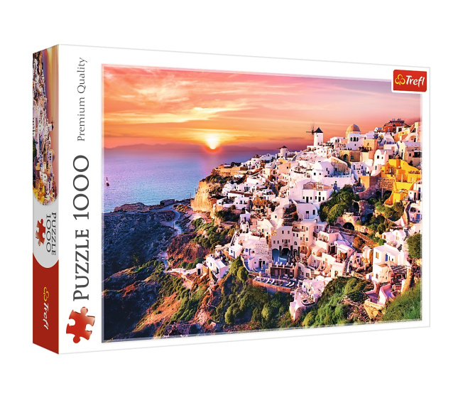 Puzzle 1000 – Západ Slunce v Santorini