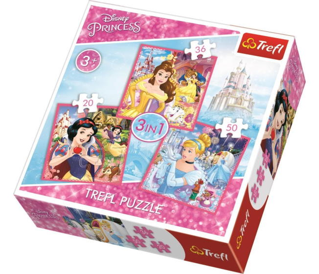 Puzzle 3v1 – Disney Princess