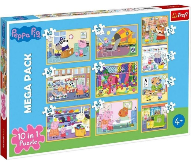 Puzzle 10v1 – Peppa Pig